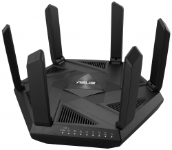 Маршрутизатор ASUS RT-AXE7800 Wi-Fi 6E 3xGE LAN 1xGE WAN 1x2.5GE LAN/WAN 1xUSB3.2 MU-MIMO OFDMA MESH gaming 90IG07B0-MU9B00