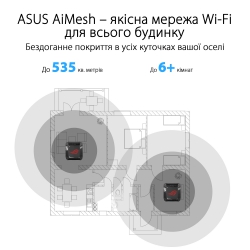 Маршрутизатор ASUS ROG Rapture GT6 1PK black AX10000 3xGE LAN 1x2.5GE WAN 1xUSB 3.2 g1 WPA3 OFDMA MESH 90IG07F0-MU9A10