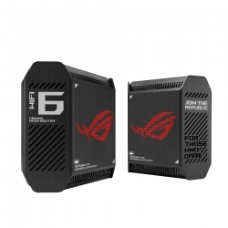 Маршрутизатор ASUS ROG Rapture GT6 2PK black AX10000 3xGE LAN 1x2.5GE WAN 1xUSB 3.2 g1 WPA3 OFDMA MESH 90IG07F0-MU9A20