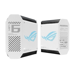 Маршрутизатор ASUS ROG Rapture GT6 2PK white AX10000 3xGE LAN 1x2.5GE WAN 1xUSB 3.2 g1 WPA3 OFDMA MESH 90IG07F0-MU9A40