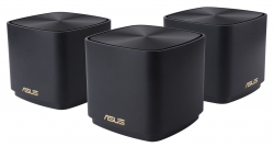 ASUS Router ZenWiFi XD4 3PK PLUS black AX1800 1xGE LAN 1x1GE WAN WPA3 OFDMA MESH 90IG07M0-MO3C50