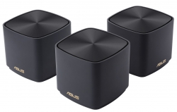 ASUS Router ZenWiFi XD4 3PK PLUS black AX1800 1xGE LAN 1x1GE WAN WPA3 OFDMA MESH 90IG07M0-MO3C50