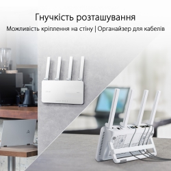 Маршрутизатор ASUS ExpertWIFI EBR63 AX3000, 4xGE LAN, 1xGE WAN, 1xUSB3.2, 1xUSB2.0, MESH 90IG0870-MO3C00
