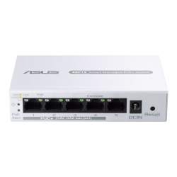 Коммутатор ASUS ExpertWiFi EBP15 5xGE (4xPoE), 60Вт, Управляемий L2+ 90IG08D0-MO3B00