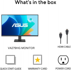 Монитор Asus 27" VA279HG D-Sub, HDMI, Audio, IPS, 120Hz, 1ms, sRGB 99%, AdaptiveSync 90LM04J1-B02371