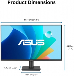 Монитор Asus 27" VA279HG D-Sub, HDMI, Audio, IPS, 120Hz, 1ms, sRGB 99%, AdaptiveSync 90LM04J1-B02371