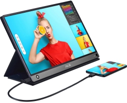 Монітор портативний LCD 15.6" Asus ZenScreen MB16AMT mHDMI, USB-C, MM, IPS, 7800mAh, Touch, Cover 90LM04S0-B01170