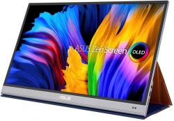 Монітор портативний LCD 15.6" Asus ZenScreen MQ16AH mHDMI, 2xUSB-C, OLED, 1ms, 100%DCI-P3, HDR10, Cover 90LM07SV-B01170