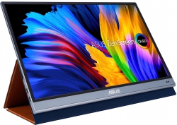 Монітор портативний LCD 15.6" Asus ZenScreen MQ16AH mHDMI, 2xUSB-C, OLED, 1ms, 100%DCI-P3, HDR10, Cover 90LM07SV-B01170