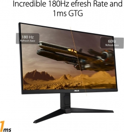 Монітор Asus 27" TUF Gaming VG279QL3A 2xHDMI, DP, MM, IPS, 180Hz, 1ms, sRGB 125%, AdaptiveSync, Pivot, HDR400 90LM09H0-B01170