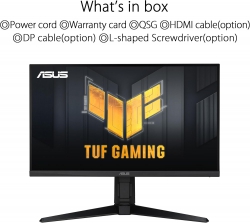 Монітор Asus 27" TUF Gaming VG279QL3A 2xHDMI, DP, MM, IPS, 180Hz, 1ms, sRGB 125%, AdaptiveSync, Pivot, HDR400 90LM09H0-B01170