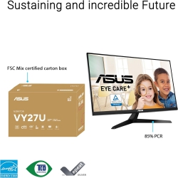 Монітор Asus 27" VY27UQ 2xHDMI, DP, MM, IPS, 3840x2160, sRGB 99%, AdaptiveSync, HDR10 90LM09U3-B01170