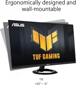 Монітор Asus 23.8" TUF Gaming VG249Q3R 2xHDMI, DP, MM, IPS, 180Hz, 1ms, sRGB 100%, AdaptiveSync 90LM0AE1-B01E70