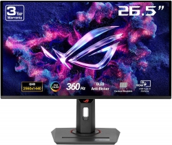 Монитор Asus 26.5" ROG Strix XG27ACDNG 2xHDMI, DP, USB-C, 3xUSB, OLED, 2560x1440, 360Hz, 0.03ms, DCI-P3 99%, AdaptiveSync, Pivot, HDR400 90LM0AN0-B01970