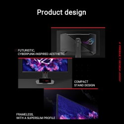 Монитор Asus 26.5" ROG Strix XG27ACDNG 2xHDMI, DP, USB-C, 3xUSB, OLED, 2560x1440, 360Hz, 0.03ms, DCI-P3 99%, AdaptiveSync, Pivot, HDR400 90LM0AN0-B01970