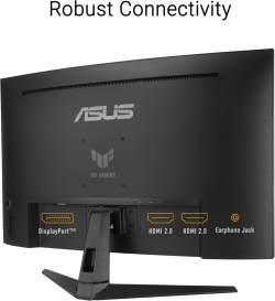 Монітор Asus 31.5" TUF Gaming VG32WQ3B 2xHDMI, DP, MM, VA, 2560x1440, 180Hz, 0.5ms, sRGB 120%, CURVED, AdaptiveSync, HDR10 90LM0AP1-B01171