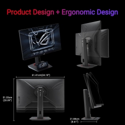 Монитор Asus 27" ROG Strix XG279CNS HDMI, DP, USB-C, IPS, 380Hz, 0.3ms, sRGB 110%, AdaptiveSync, Pivot, HDR400 90LM0AW0-B01371
