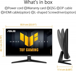 Монітор Asus 24.5" TUF Gaming VG259Q5A 2xHDMI, DP, MM, IPS, 200Hz, 0.3ms, sRGB 99%, AdaptiveSync 90LM0BL1-B01O71