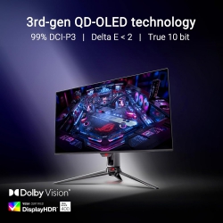 Монітор Asus 31.5" ROG Swift PG32UCDMR 2xHDMI, DP, USB-C, 3xUSB, QD-OLED, 3840x2160, 240Hz, 0.03ms, DCI-P3 99%, AdaptiveSync, HAS, HDR400 90LM0C00-B01971