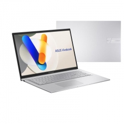 Ноутбук ASUS Vivobook 17 X1704VA-AU663 17.3" FHD IPS, Intel U300, 16GB, F512GB, UMA, noOS, Серебристый 90NB10V1-M00SM0