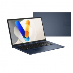 Ноутбук ASUS Vivobook 17 X1704VA-AU891 17.3" FHD IPS, Intel i3-1315U, 16GB, F512GB, UMA, NoOS, Голубой 90NB10V2-M00WU0
