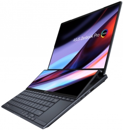 Ноутбук ASUS Zenbook Pro 14 Duo UX8402VV-P1048 14.5" 2.8K OLED, Intel i5-13500H, 16GB, F512GB, NVD4060-8, NoOS, Чорний 90NB1172-M002X0