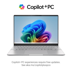 Ноутбук ASUS Vivobook S 14 M5406NA-QD080 14" WUXGA OLED, AMD R5-7535HS, 16GB, F512GB, UMA, NoOS, Сріблястий 90NB1491-M005V0