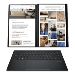 Ноутбук ASUS Zenbook Duo UX8406CA-PZ042X 14" 3K OLED, Intel Ultra 9 285H, 32GB, F2TB, UMA, Win11P, Сірий 90NB14X1-M001F0