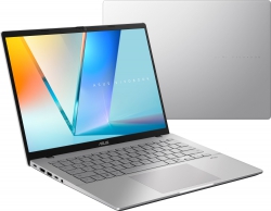Ноутбук ASUS Vivobook S 14 S3407VA-LY015 14" WUXGA IPS, Intel i5-13420H, 16GB, F512GB, UMA, NoOS, Сріблястий 90NB1681-M000K0