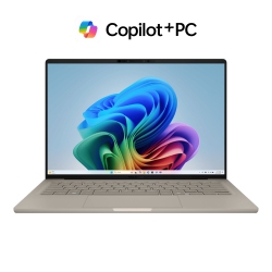 Ноутбук ASUS Zenbook A14 UX3407RA-QD906W 14" WUXGA OLED, Snapdragon X Elite X1E 78 100, 32GB, F1TB, UMA, Win11, Бежевий 90NB16G1-M000R0