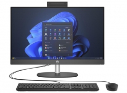 Комп'ютер персональний моноблок HP 240-G10 23.8" FHD IPS AG, Intel i3-N300, 16GB, F512GB, UMA, WiFi, кл+м, 3р, Win11P, чорний 936H3EA