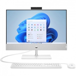 Комп'ютер персональний моноблок HP Pavilion 23,8" FHD IPS AG, Intel i5-13400T, 16GB, F512GB, UMA, WiFi, кл+м, DOS, білий 95Z21EA