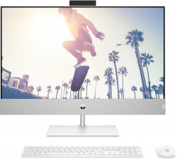 Комп'ютер персональний моноблок HP Pavilion 27" FHD IPS AG, Intel i7-13700T, 32GB, F1TB+2TB, NVD3050-4, WiFi, кл+м, DOS, білий 95Z24EA