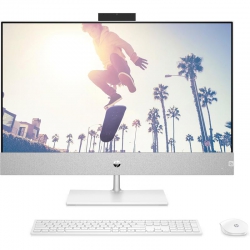 Комп'ютер персональний моноблок HP Pavilion 27" FHD IPS AG, Intel i5-13400T, 16GB, F512GB, UMA, WiFi, кл+м, DOS, білий 9D3Q8EA