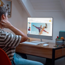 Комп'ютер персональний моноблок HP Pavilion 27" FHD IPS AG, Intel i5-13400T, 16GB, F512GB, NVD1650-4, WiFi, кл+м, DOS, білий 9D3Q9EA
