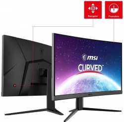 Монитор MSI 23.6" G24C4-E2 2xHDMI, DP, Audio, VA, 180Hz, 1ms, sRGB 112%, CURVED, AdaptiveSync 9S6-3BA01T-067
