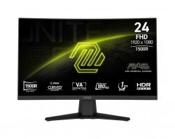 Монітор MSI 23.6" MAG 244C HDMI, DP, Audio, VA, 180Hz, 1ms, sRGB 105%, CURVED, AdaptiveSync 9S6-3BB31H-027
