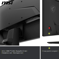 Монітор MSI 23.8" MAG 242F HDMI, DP, Audio, IPS, 200Hz, 0.5ms, sRGB 115%, FreeSync 9S6-3BC51T-001