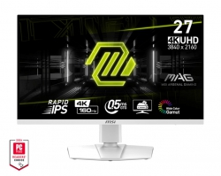 Монитор MSI 27" MAG 274URFW 2xHDMI, DP, USB-C, Audio, IPS, 3840x2160, 160Hz, 0.5ms, sRGB 133%, AdaptiveSync, Pivot, HDR400, белый 9S6-3CC29H-278