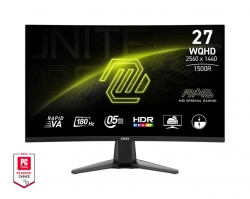 Монітор MSI 27" MAG 27CQ6F 2xHDMI, DP, Audio, VA, 2560x1440, 180Hz, 0.5ms, sRGB 105%, CURVED, AdaptiveSync 9S6-3CD91M-027
