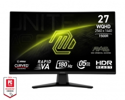 Монитор MSI 27" MAG 274CQF 2xHDMI, DP, Audio, VA, 2560x1440, 180Hz, 0.5ms, sRGB 128%, CURVED, AdaptiveSync 9S6-3CE31T-007