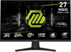 Монитор MSI 27" MAG 274QF-X24 2xHDMI, DP, Audio, IPS, 2560x1440, 240Hz, 0.5ms, sRGB 130%, FreeSync, HDR400 9S6-3CE41H-051