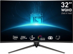 Монитор MSI 31.5" G32CQ5P 2xHDMI, DP, Audio, VA, 2560x1440, 170Hz, 1ms, sRGB 115%, CURVED, AdaptiveSync, HAS 9S6-3DB44H-040
