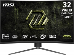 Монітор MSI 31.5" MAG 325CQPF-E18 2xHDMI, DP, Audio, VA, 2560x1440, 180Hz, 0.5ms, sRGB 111%, CURVED, AdaptiveSync, HAS 9S6-3DC14H-201