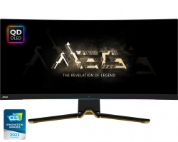 Монитор MSI 34.18" MEG342C-QD 2xHDMI, DP, USB-C, 4xUSB, Audio, OLED, 3440x1440, 21:9, 175Hz, 0.03ms, DCI-P3 99.3%, CURVED, FreeSync, HAS, HDR400 9S6-3DC44T-002