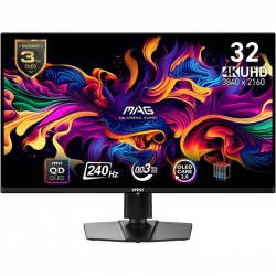 Монітор MSI 31.5" MAG 321UPX-QD 2xHDMI, DP, USB-C, Audio, OLED, 3840x2160, 240Hz, 0.03ms, DCI-P3 99%, AdaptiveSync, HAS, HDR400 9S6-3DD39T-001