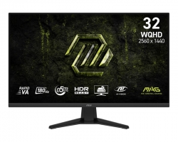Монитор MSI 31.5" MAG 325QF-E18V 2xHDMI, DP, Audio, VA, 2560x1440, 180Hz, 0.5ms, sRGB 109%, AdaptiveSync 9S6-3DE11M-001