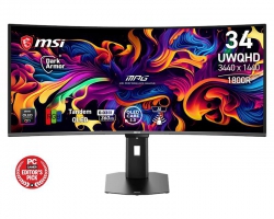 Монітор MSI 34" MPG 341CQR QD-OLED X36 2xHDMI, DP, USB-C, 2xUSB, QD-OLED, 3440x1440, 21:9, 360Hz, 0.03ms, DCI-P3 99%, CURVED, G-SYNC, FreeSync, HAS, HDR500 9S6-3DE29A-001