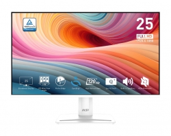 Монітор MSI 24.5" PRO MP251W-E2 D-Sub, HDMI, DP, MM, IPS, 120Hz, sRGB 99%, AdaptiveSync, білий 9S6-3PD4CM-028