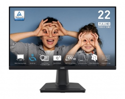 Монітор MSI 21.45" PRO MP225V D-Sub, HDMI, VA, 100Hz, 4ms, sRGB 100%, AdaptiveSync 9S6-3PE0CM-014